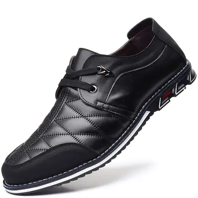 Mocasines de conducción para hombre Transpirables Cómodos casual – Negro UK 40