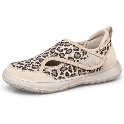 Sandalias Diabéticas Extra Anchas Ortopédicas Ligeras Ajustables Rehabilitación – Beige EU36