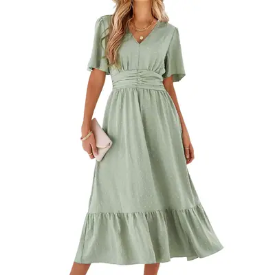 Vestido maxi boho floral