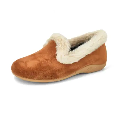 Zapatillas de invierno cerradas para mujer, estilo bailarinas calientes – Verde EU 42
