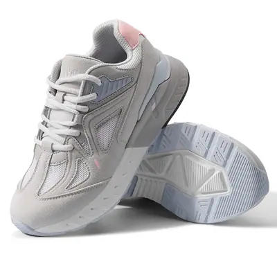 Zapatillas para Mujer de Ancho Extra Cómodas para Caminar y Correr - Rosa UK 7