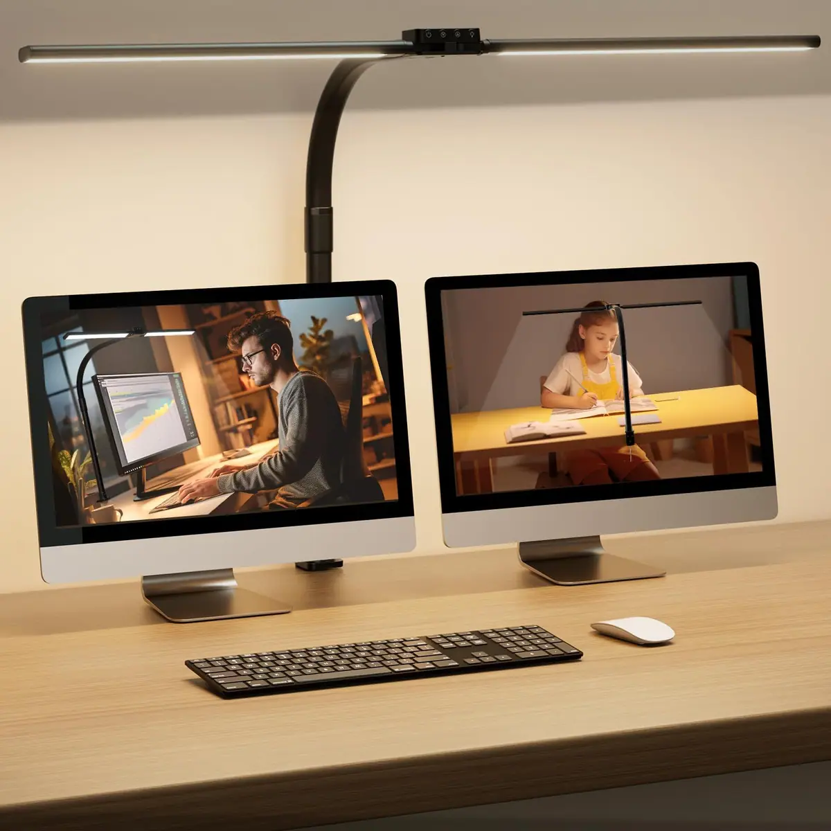 Lámpara de escritorio LED regulable – Negra – foto 2