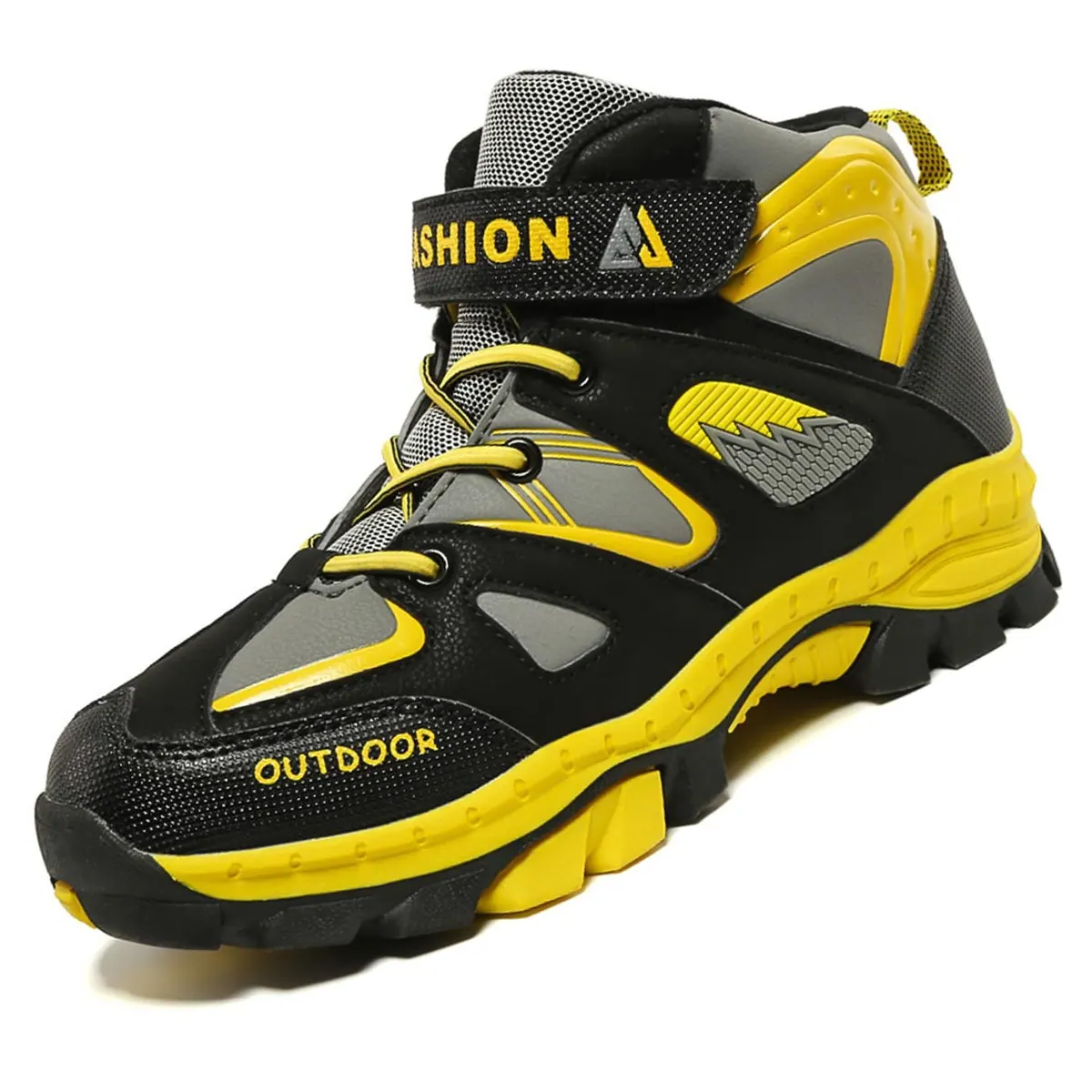 Zapatillas de senderismo infantil impermeables transpirables antideslizantes – Amarillo EU 32